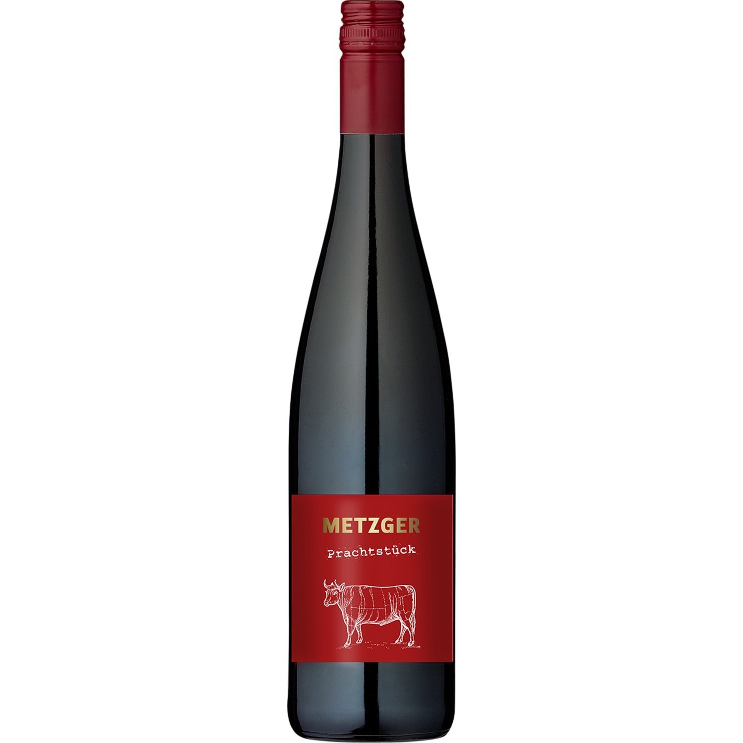 Metzger Prachtstück Cuvée Rotwein Wein trocken KuhbA Deutschland (12 x 0.75l) - Versanel -