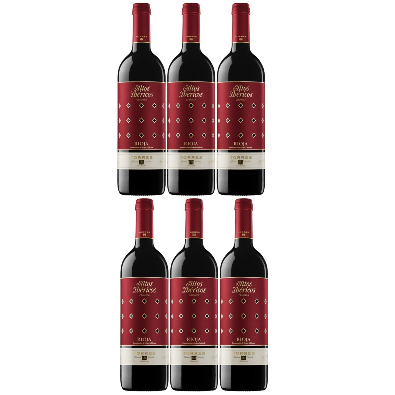 Miguel Torres Altos Ibéricos Crianza Tempranillo DOCa Magnum Rotwein Wein Trocken Spanien (6 x 1.5l) - Versanel -