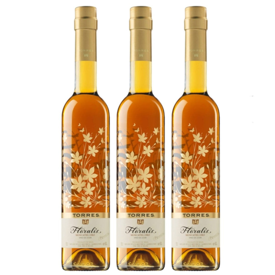 Miguel Torres Floralis Moscatel Oro Likörwein Wein weiß süß Spanien (3 Flaschen) - Versanel -