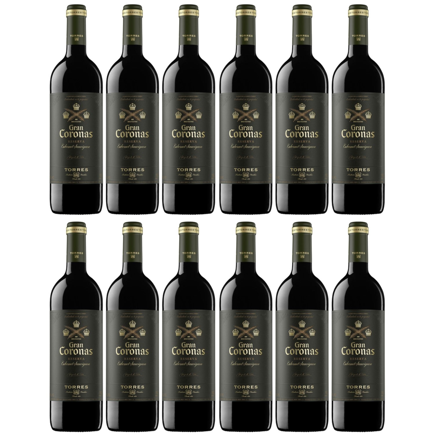 Miguel Torres Gran Coronas Cabernet Sauvignon D.O. Rotwein Wein Trocken Spanien (12 x 0.75l) - Versanel -