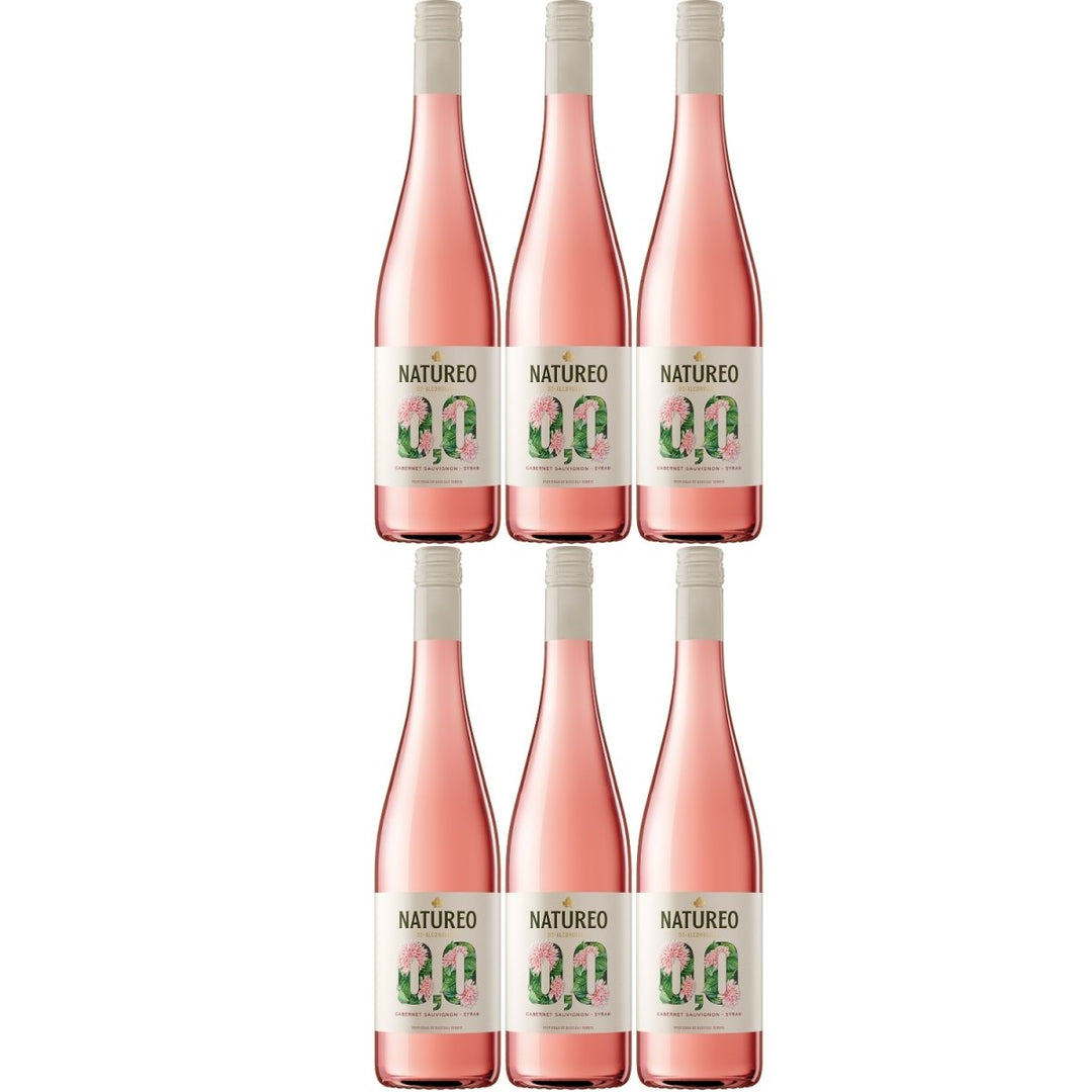 Miguel Torres Natureo Free Rosado Roséwein alkoholfrei Wein halbtrocken Spanien (6 Flaschen) - Versanel -