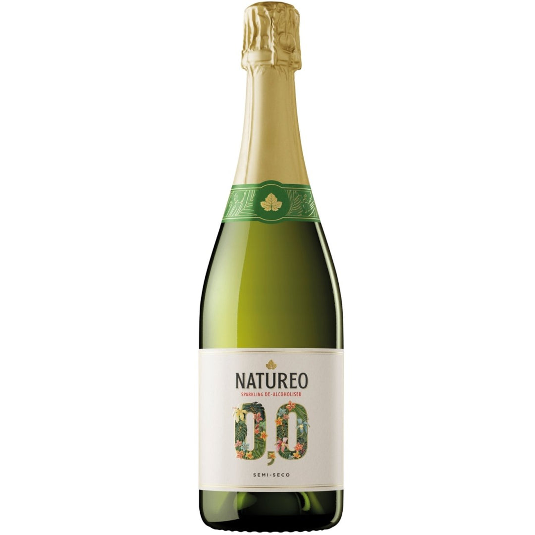 Miguel Torres Natureo Sparkling Weißwein alkoholfrei Wein Schaumwein prickelnd halbtrocken Spanien (12 Flaschen) - Versanel -