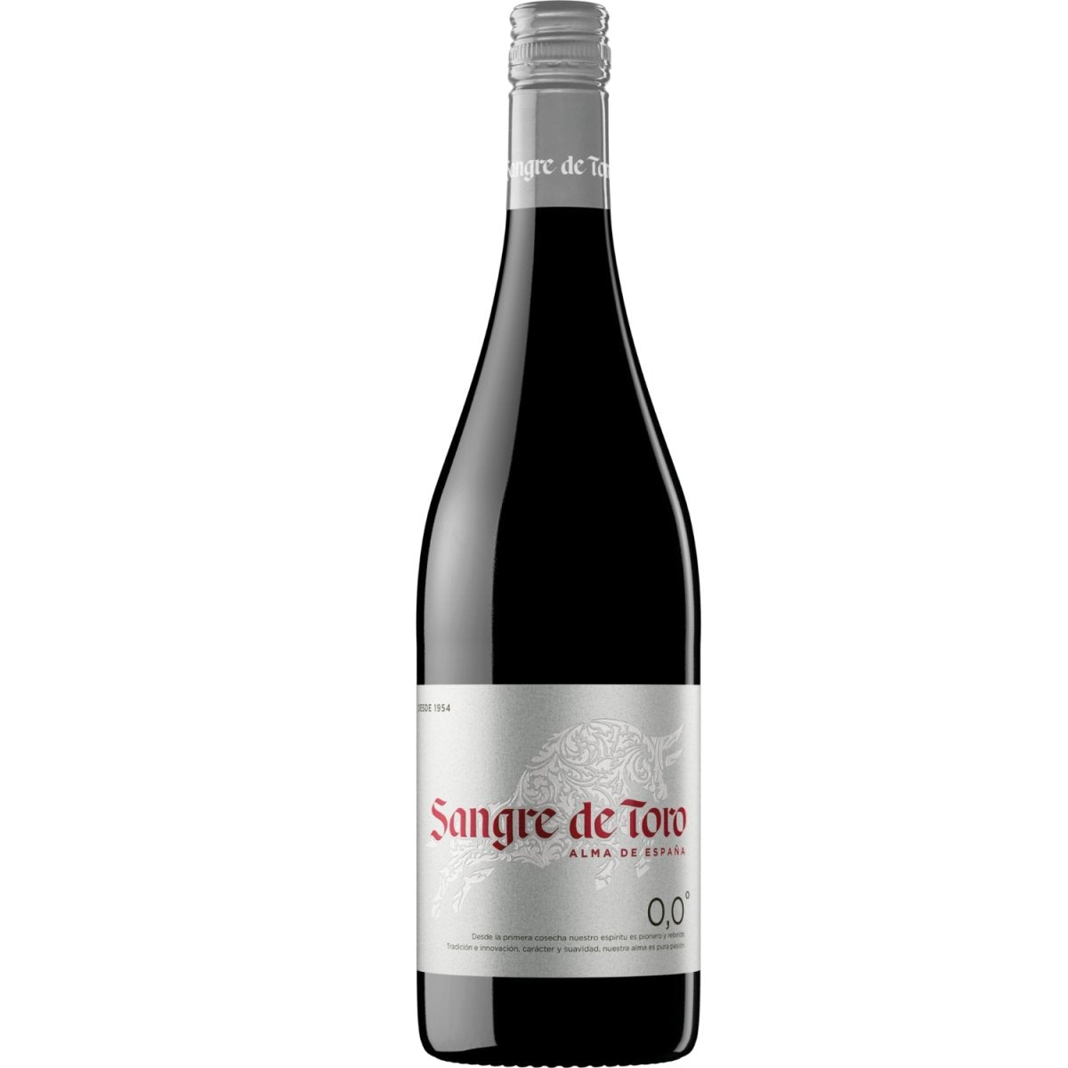 Miguel Torres Sangre de Toro Tinto 0.0 Rotwein alkoholfrei Wein trocken vegan Spanien (12 x 0,75l) - Versanel -