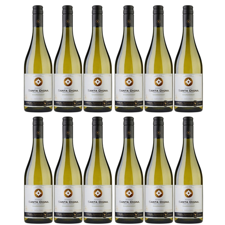 Miguel Torres Santa Digna Reserva Chardonnay Weißwein Wein Halbtrocken Chile (12 x 0.75l) - Versanel -