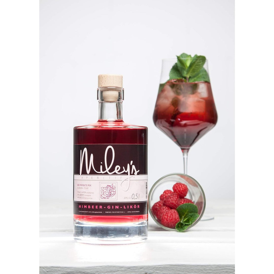 Miley´s Himbeer - Gin - Likör, 20% vol (12 x 0,5 L) - Versanel -