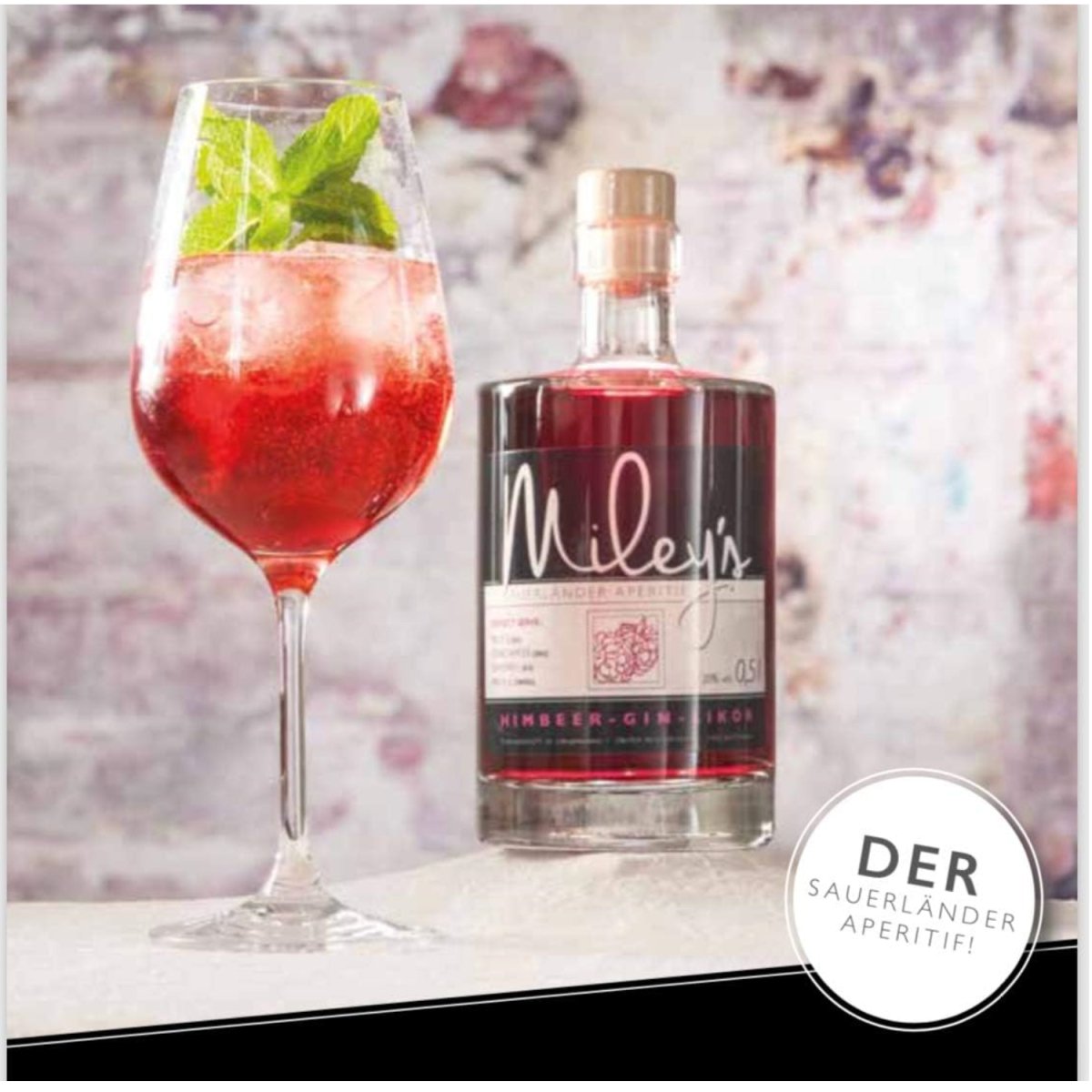 Miley´s Himbeer - Gin - Likör, 20% vol (6 x 0,5 L) – Versanel