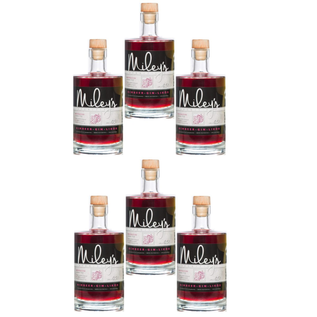 Miley´s Himbeer - Gin - Likör, 20% vol (6 x 0,5 L) - Versanel -
