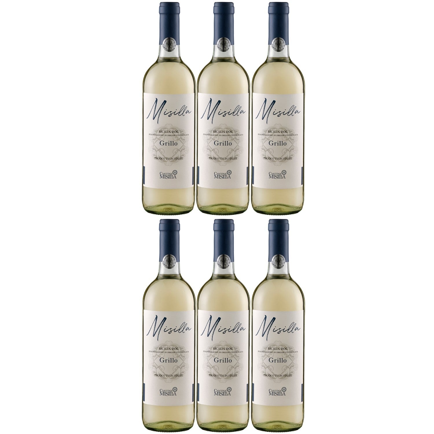 Misilla Grillo Sicilia DOC Weißwein Wein Trocken Italien (6 x 0.75l) - Versanel -