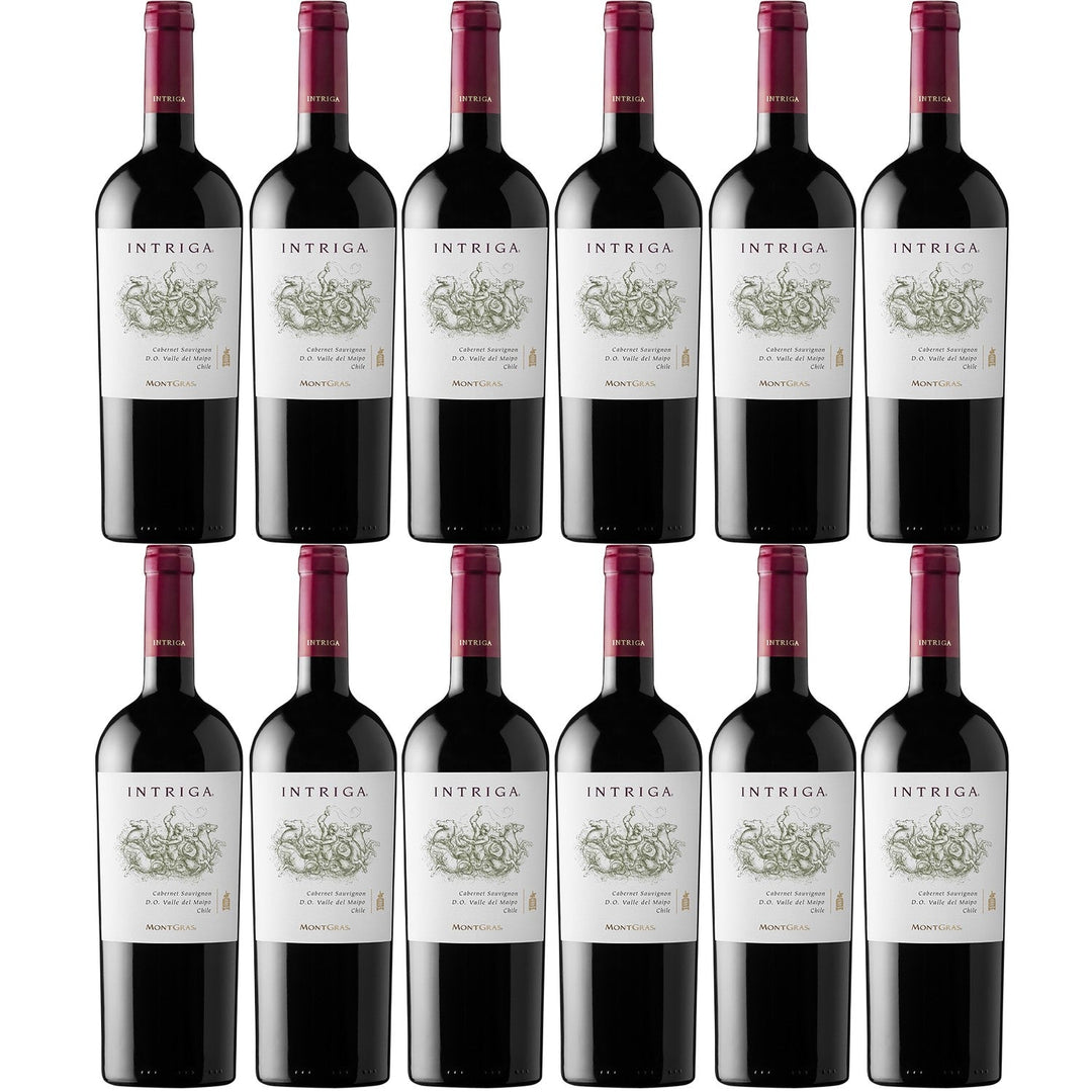 MontGras Intriga Cabernet Sauvignon Rotwein Wein trocken Chile (12 x 0.75l) - Versanel -