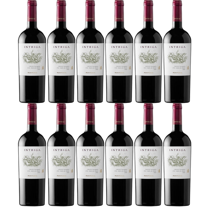 MontGras Intriga Cabernet Sauvignon Rotwein Wein trocken Chile (12 x 0.75l) - Versanel -