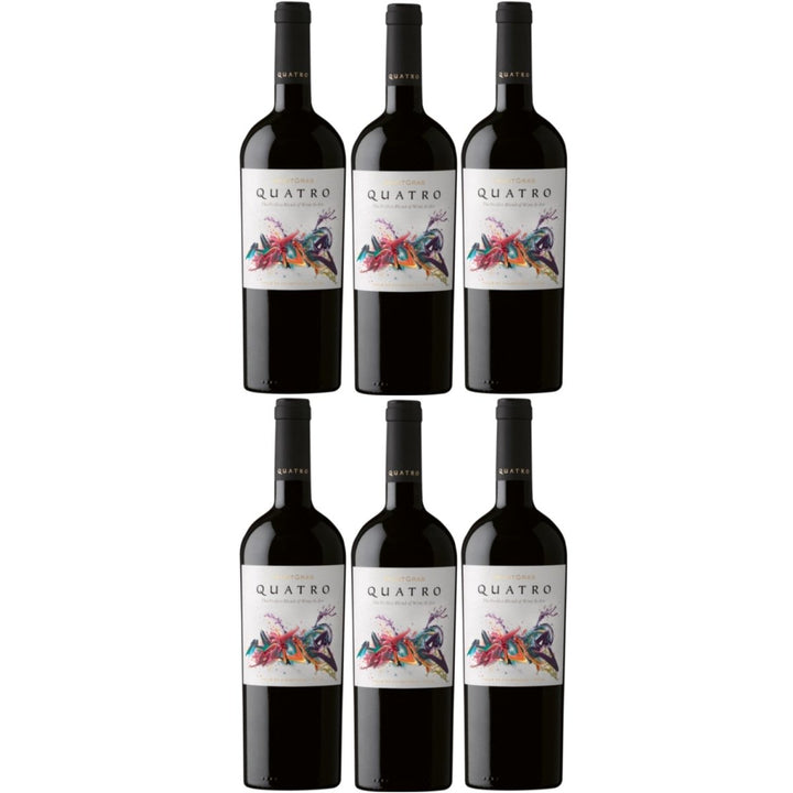 MontGras Quatro Valle de Colchagua Rotwein Cuvée Wein trocken Chile (6 x 0.75l) - Versanel -