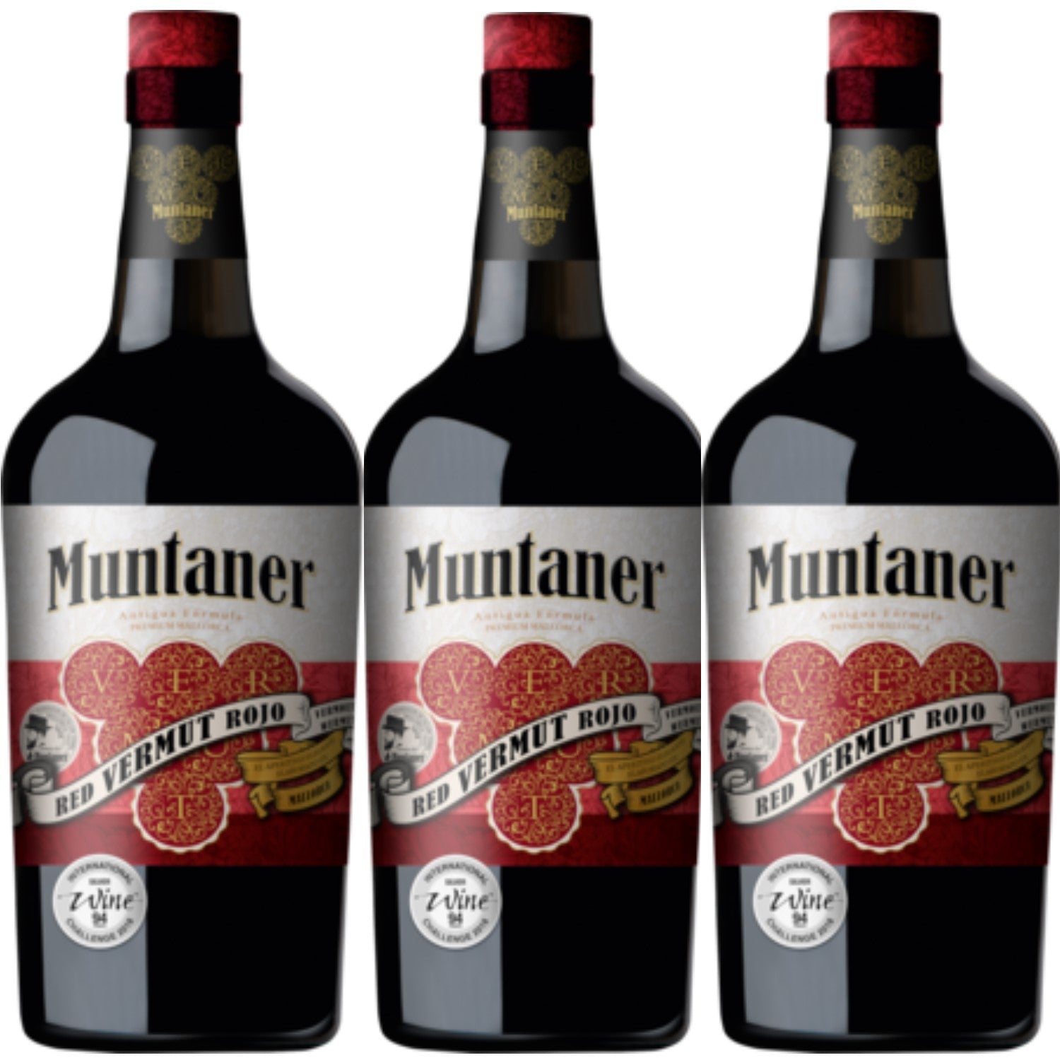 Muntaner Vermut Rojo Mallorca Vermouth süß Spanien (3 x 0.75l) - Versanel -