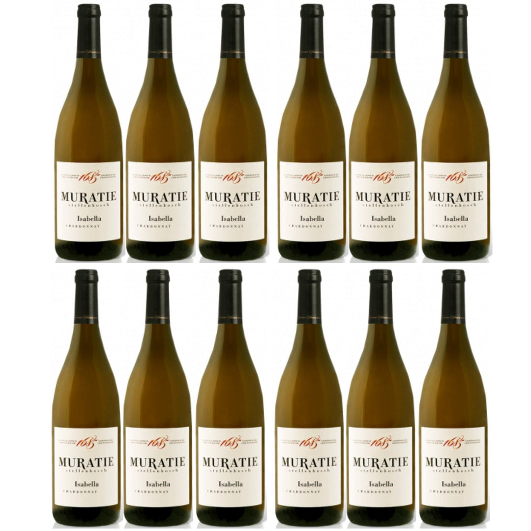 Muratie Wine Estate Isabella Chardonnay Weißwein Wein trocken Südafrika (12 x 0.75l) - Versanel -