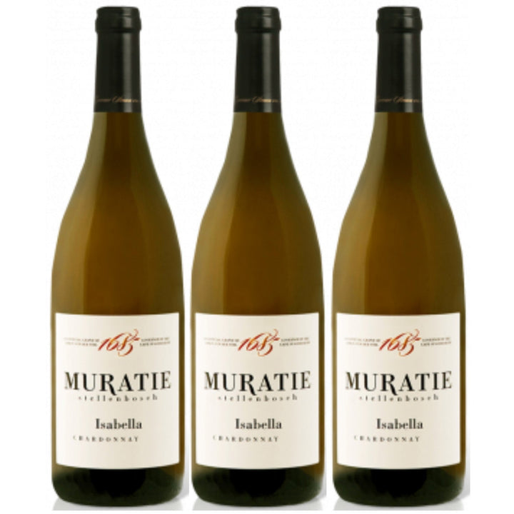 Muratie Wine Estate Isabella Chardonnay Weißwein Wein trocken Südafrika (3 x 0.75l) - Versanel -