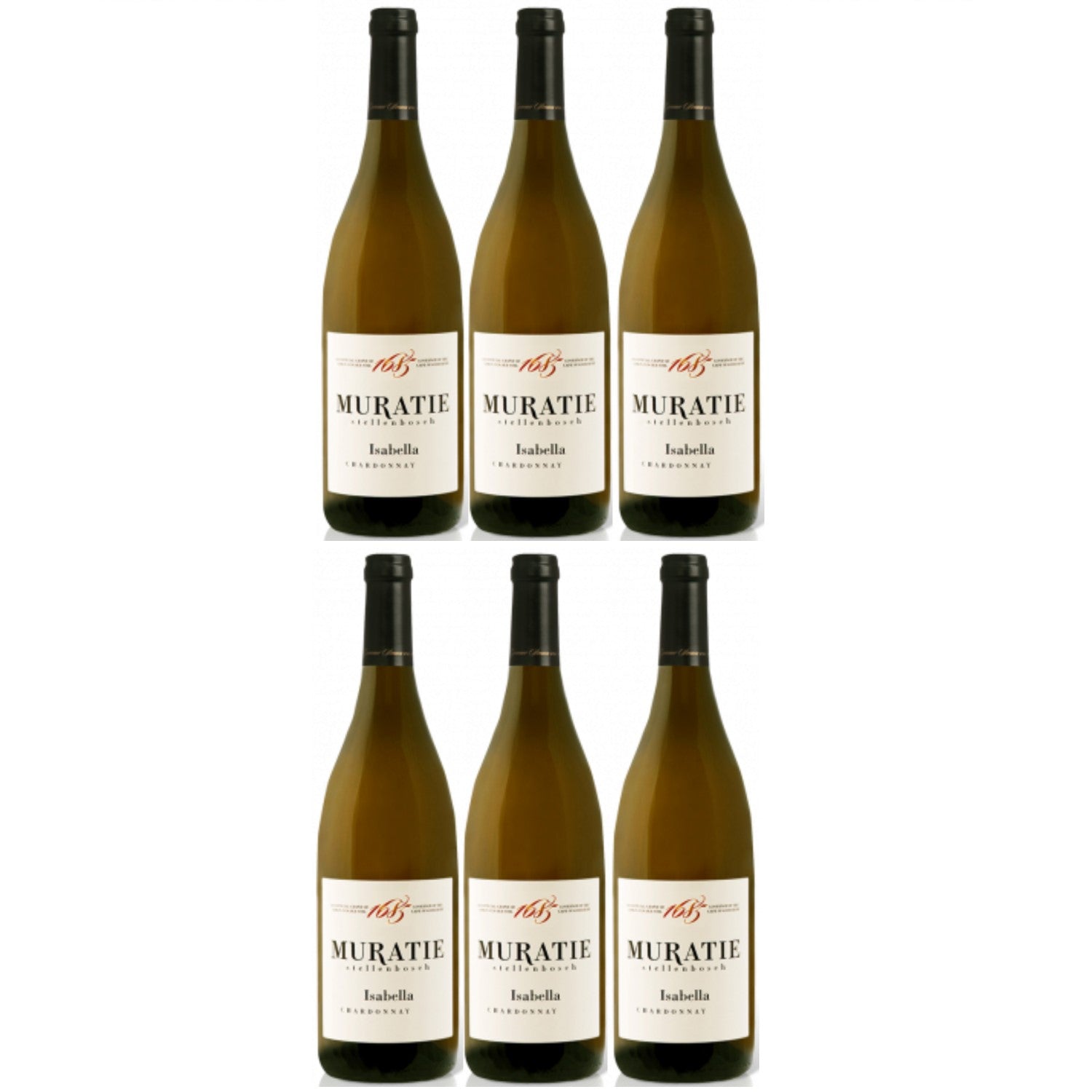 Muratie Wine Estate Isabella Chardonnay Weißwein Wein trocken Südafrika (6 x 0.75l) - Versanel -