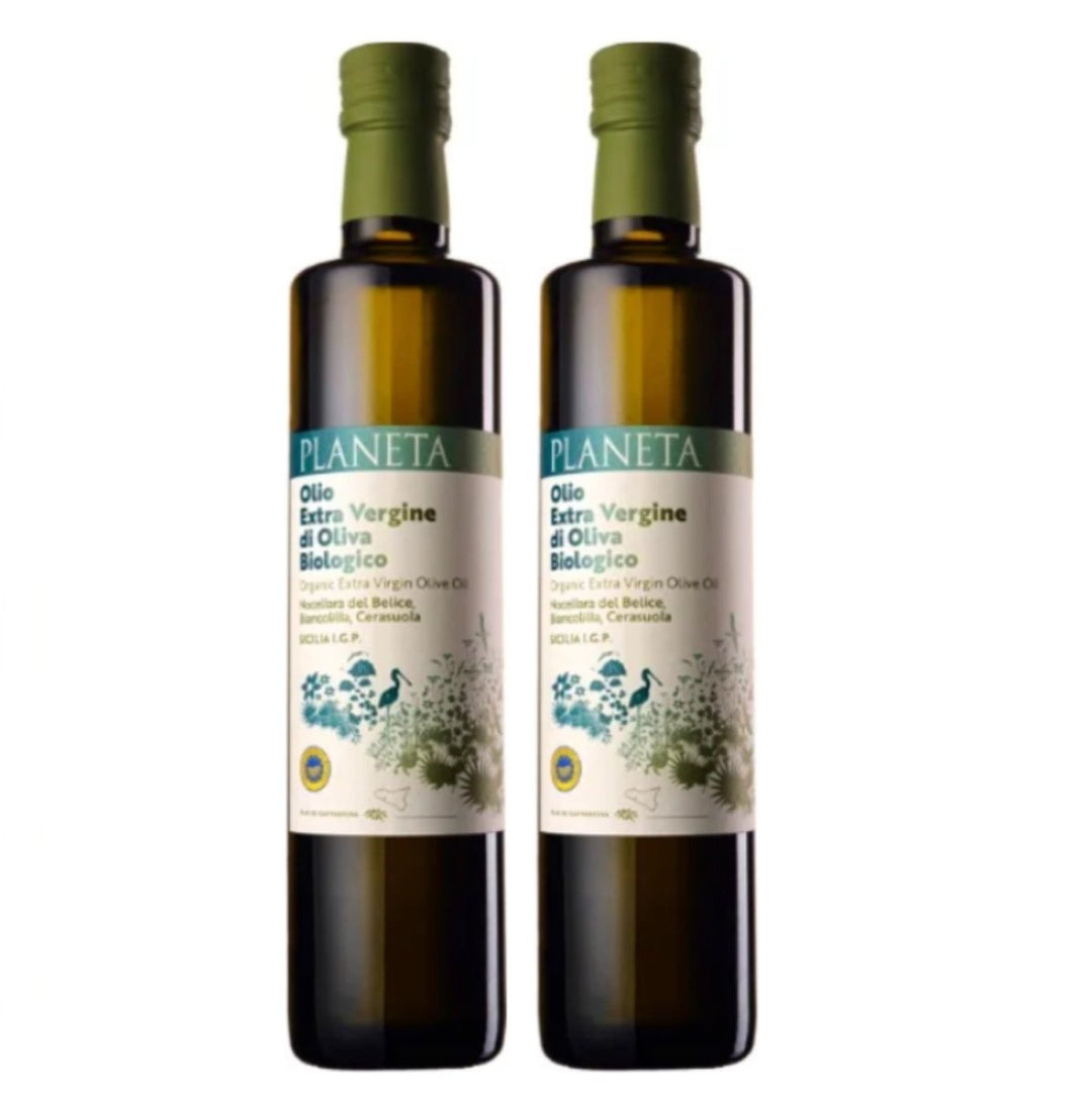 Natives Olivenöl extra Sicilia I.G.P Kaltgepresst Planeta (2 x 0,5l) - Versanel -