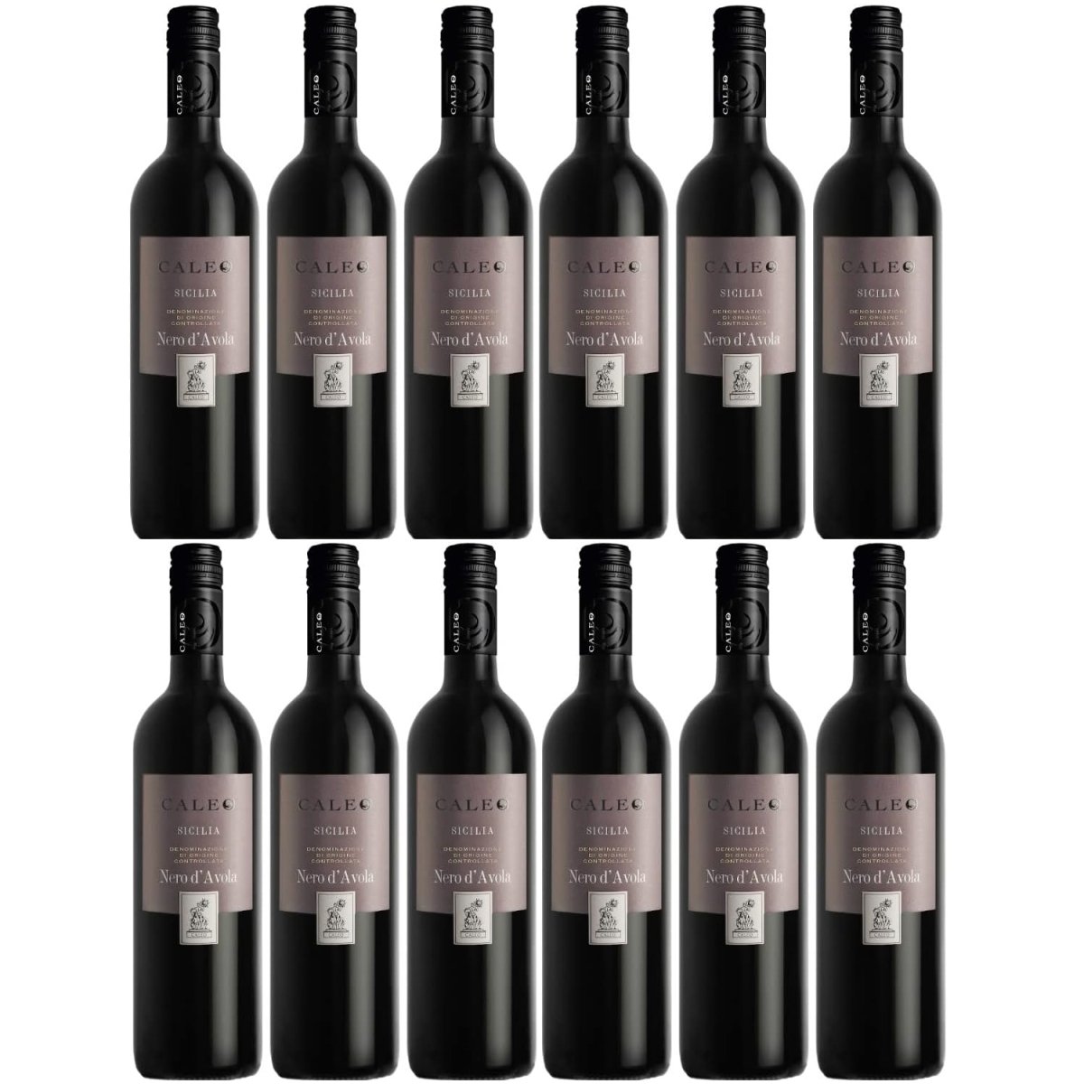 Nero d`Avola Caleo Sizilien DOC Rotwein Wein trocken Italien (12 x 0,75l) - Versanel -