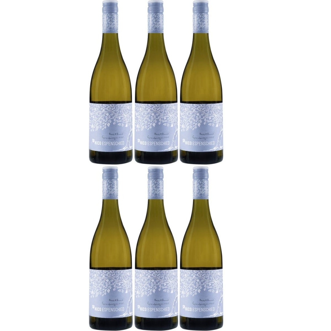 Nico Espenschied Grauburgunder Herz + Hand Weißwein Wein trocken QbA (6 x 0.75l) - Versanel -