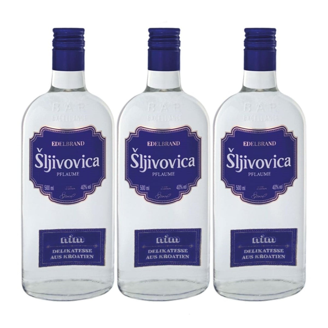Nimco Slivovitz Slivovica Pflaumenbrand Obstbrand Kroatien (3 x 0.5l) - Versanel -
