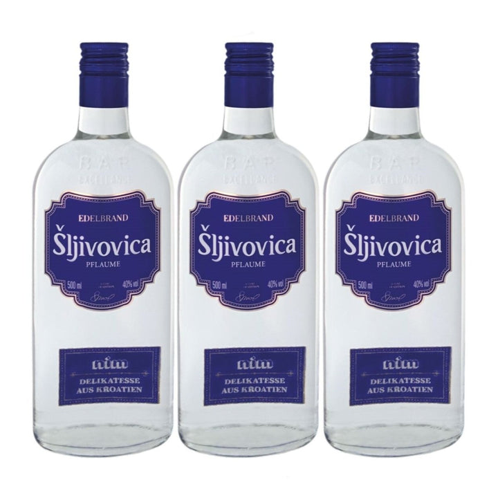 Nimco Slivovitz Slivovica Pflaumenbrand Obstbrand Kroatien (3 x 0.5l) - Versanel -