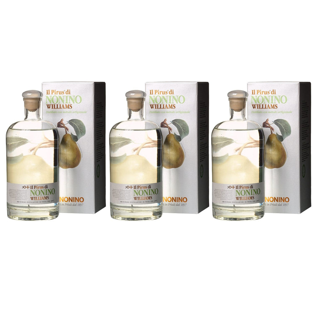 Nonino Pirus Acquavite di Pere Williams italienischer Birnenbrand Obstbrände in GP Italien (3 x 0,5l) - Versanel -