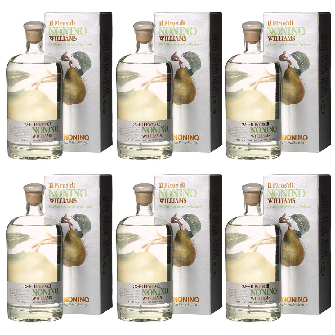 Nonino Pirus Acquavite di Pere Williams italienischer Birnenbrand Obstbrände in GP Italien (6 x 0,5l) - Versanel -