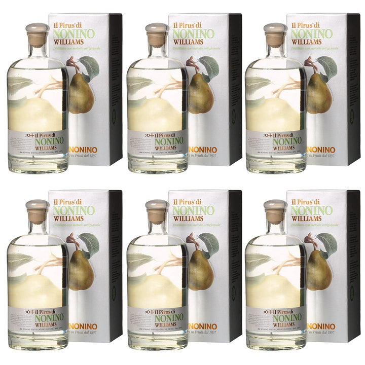Nonino Pirus Acquavite di Pere Williams italienischer Birnenbrand Obstbrände in GP Italien (6 x 0,5l) - Versanel -