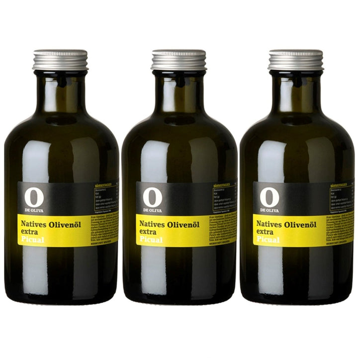 O de Oliva Extra Virgen Olive Oil Picual, Natives Olivenöl von der Sorte, 1er Pack (3 x 500 ml) - Versanel -