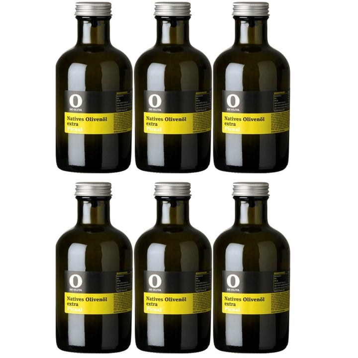 O de Oliva Extra Virgen Olive Oil Picual, Natives Olivenöl von der Sorte, 1er Pack (6 x 500 ml) - Versanel -