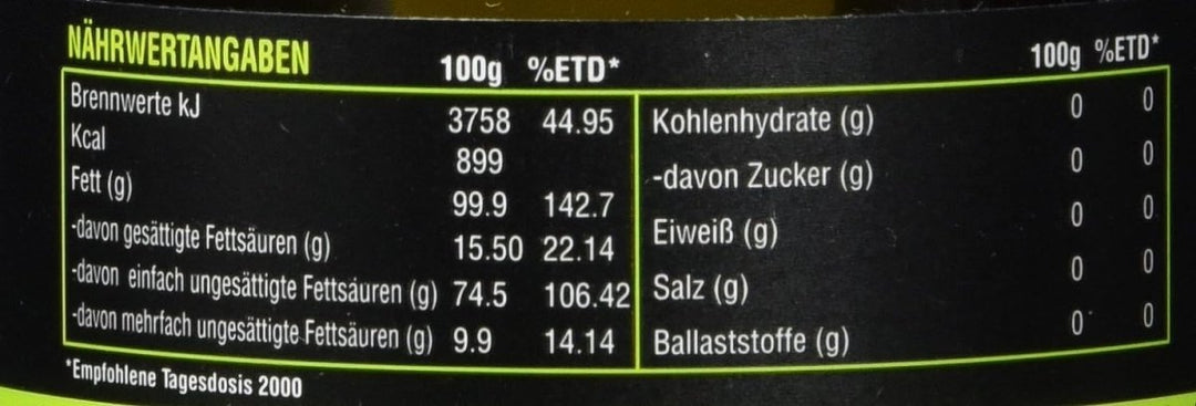 O de Oliva Extra Virgen Olive Oil Picual, Natives Olivenöl von der Sorte, 1er Pack (6 x 500 ml) - Versanel -