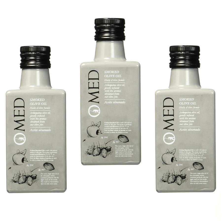 O-MED Natives Olivenöl Arbequina geräuchert, (3 x 250 ml) - Versanel -