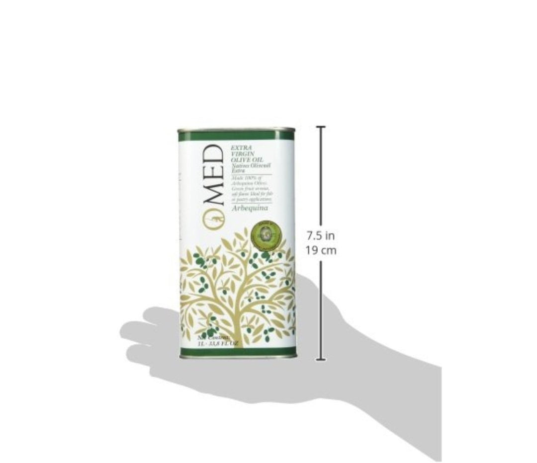 O-MED Natives Olivenöl Arbequina Kanister (2 x 1000 ml) - Versanel -