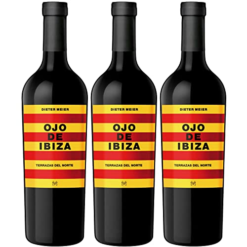 Ojo de Ibiza Rotwein Cuvèe Wein trocken Spanien ( 3 x 0,75l ) - Versanel -