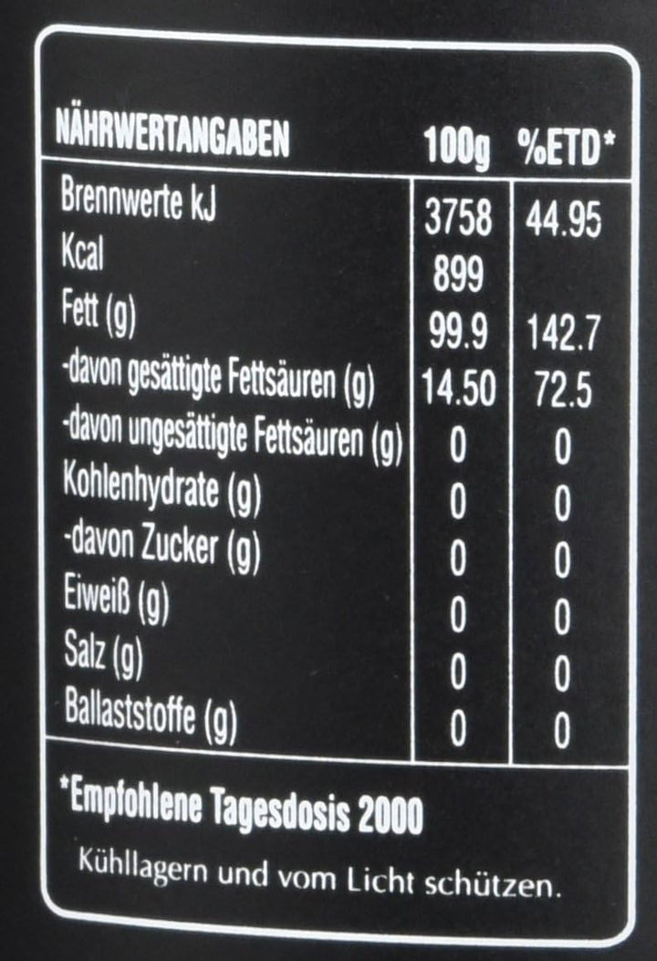 Organic Extra Virgen Olive Oil -BIO- Natives Olivenöl extra aus biologischem Anbau von O de Oliva (Alicante) aus Spanien/Murcia (1 x 0,5 l) - Versanel -