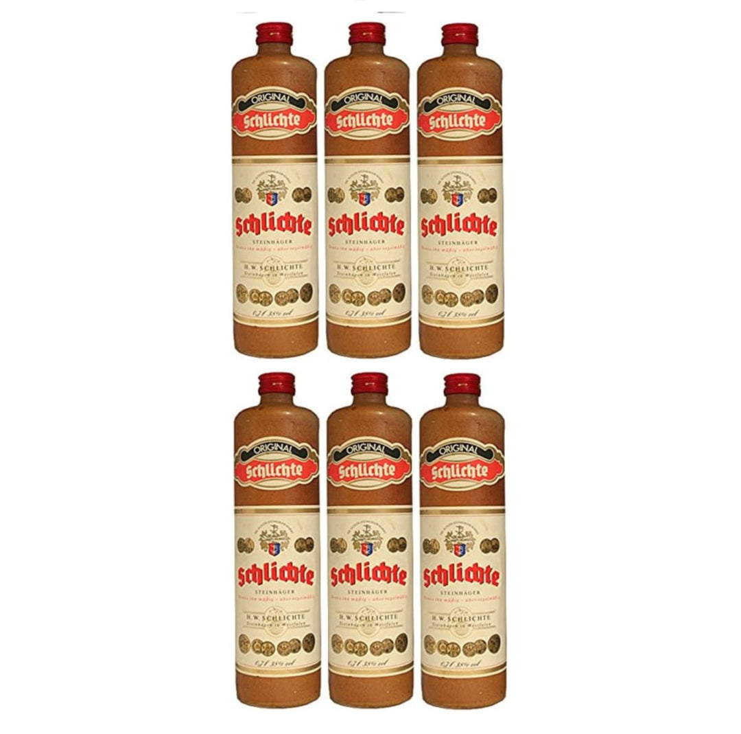 Original Schlichte Steinhäger Tonkrug (6 x 0,7 L) - Versanel -