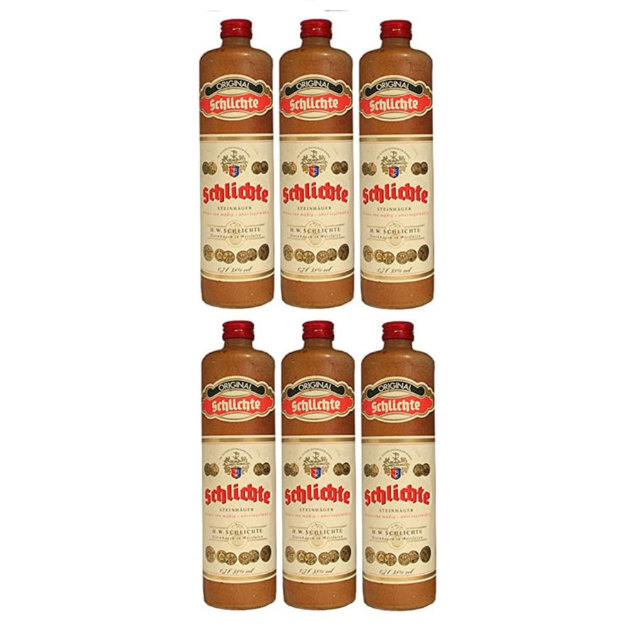 Original Schlichte Steinhäger Tonkrug (6 x 0,7 L) - Versanel -