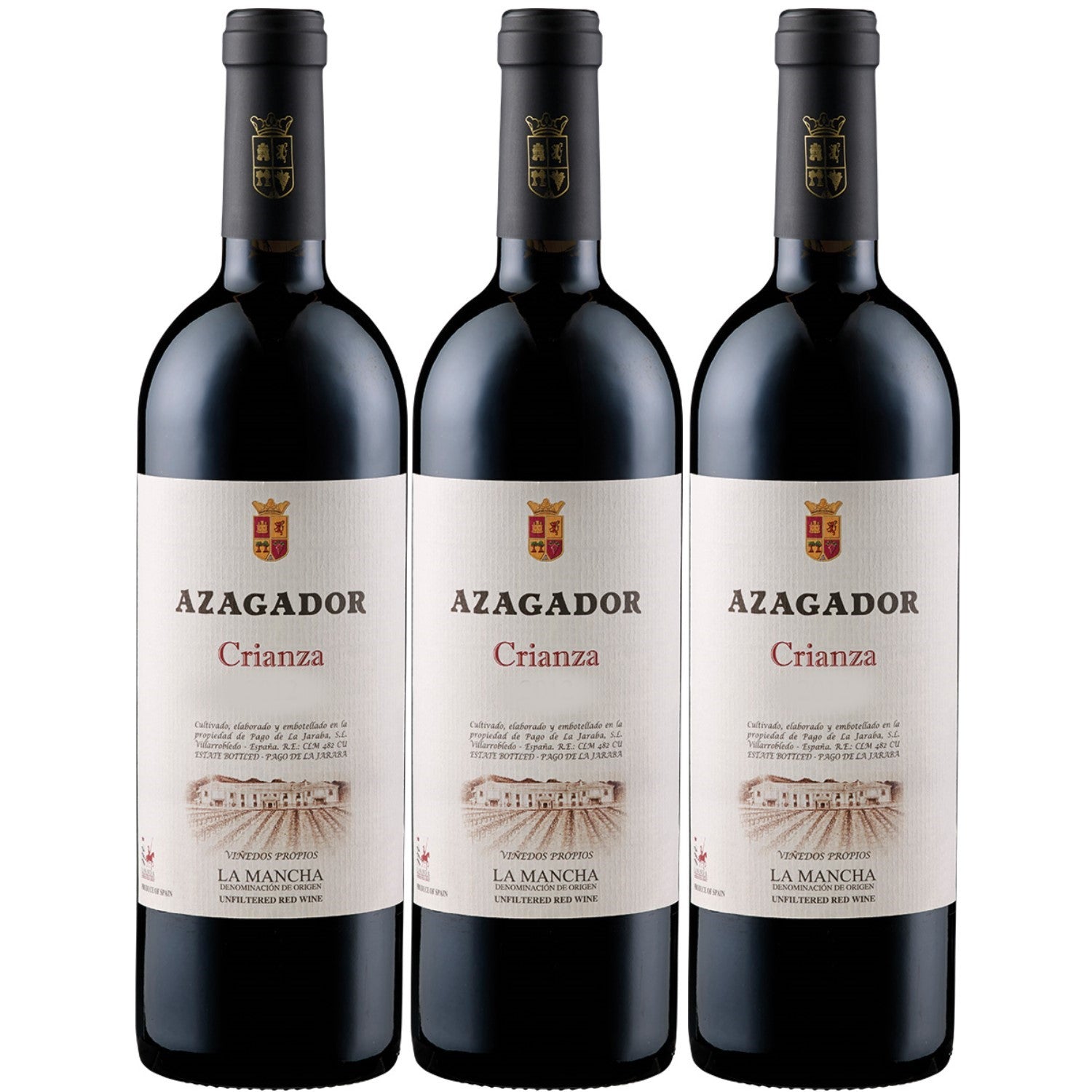 Pago de la Jaraba Azagador Crianza D.O. Rotwein Wein trocken Spanien (3 x 0.75l) - Versanel - Wein