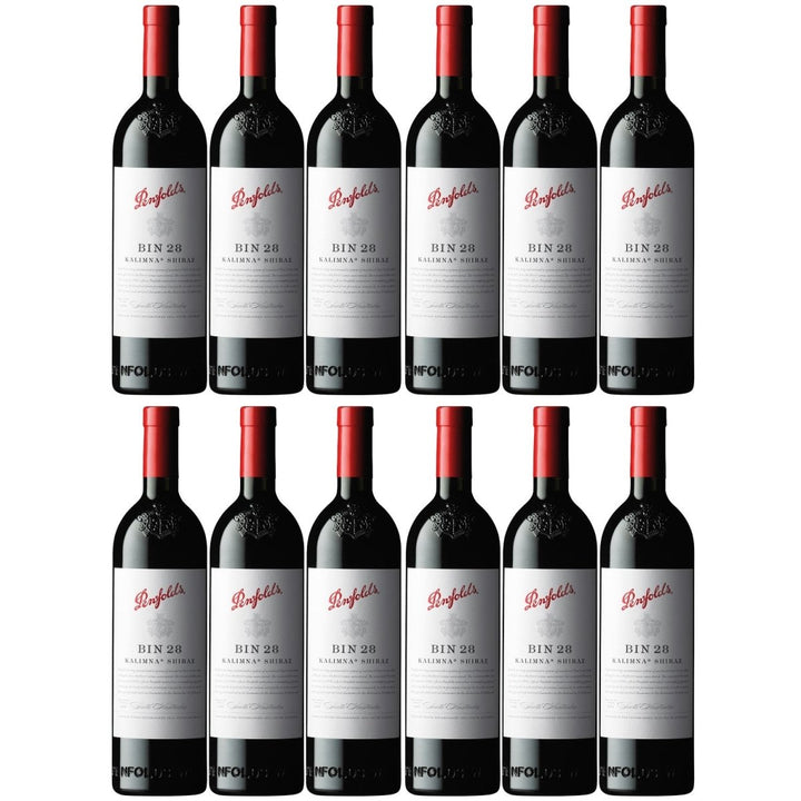 Penfolds Bin 28 Kalimna Shiraz limitiert Rotwein Wein Trocken Australien I Visando Paket (12 x 0,75l) - Versanel -