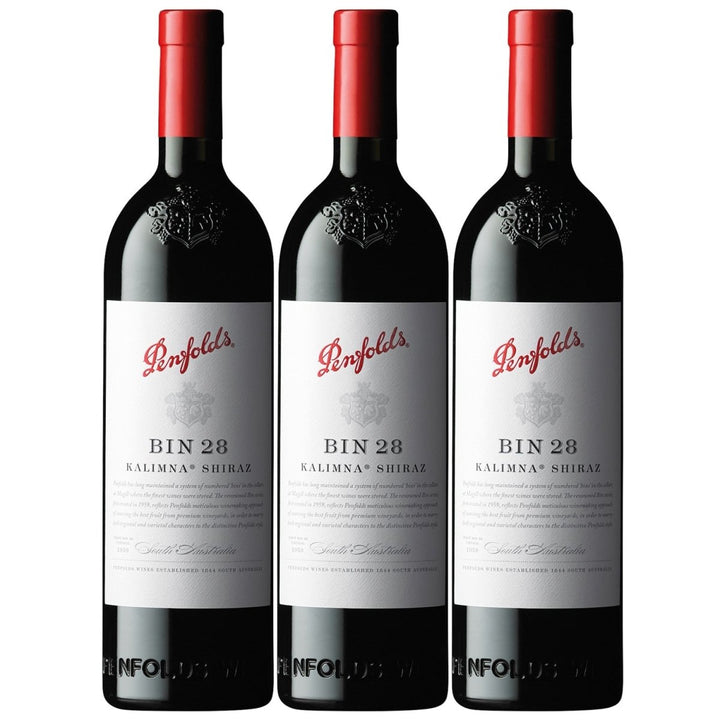 Penfolds Bin 28 Kalimna Shiraz limitiert Rotwein Wein Trocken Australien I Visando Paket (3 x 0,75l) - Versanel -
