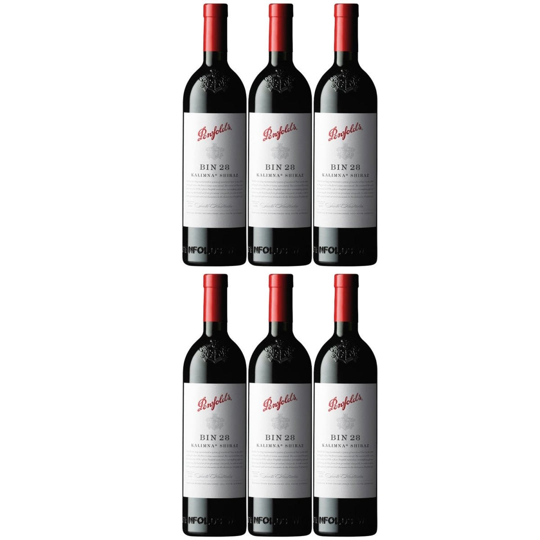 Penfolds Bin 28 Kalimna Shiraz limitiert Rotwein Wein Trocken Australien I Visando Paket (6 x 0,75l) - Versanel -
