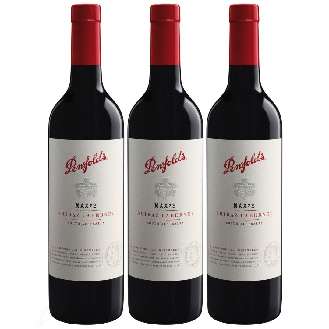 Penfolds Max's Shiraz Cabernet limitiert Rotwein Wein Trocken Australien (3 x 0,75l) - Versanel -