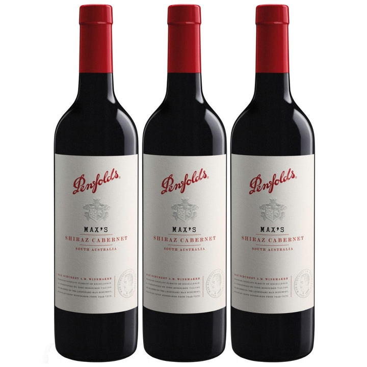 Penfolds Max's Shiraz Cabernet limitiert Rotwein Wein Trocken Australien (3 x 0,75l) - Versanel -