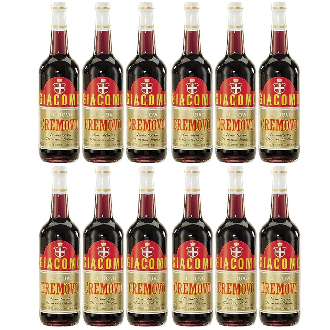 Perlino Marsala Cremovo Giacomo Weißwein Wein süß Italien I Visando Paket (12 x 0,75l) - Versanel -