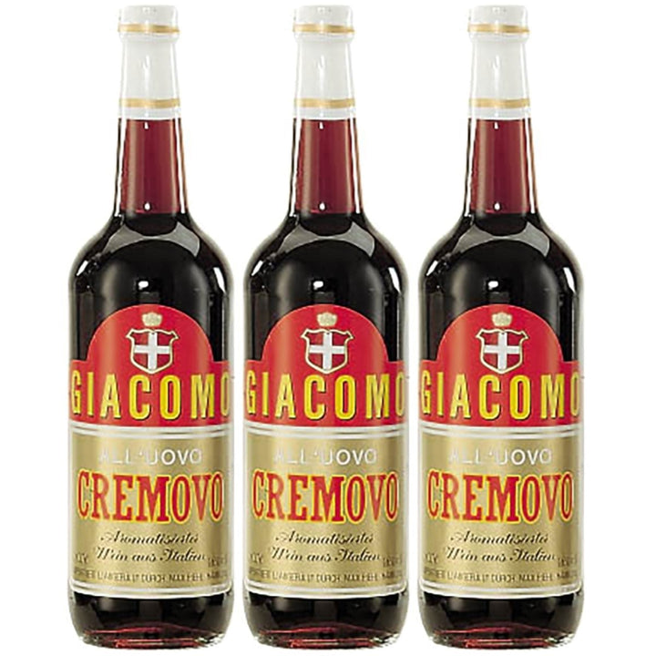 Perlino Marsala Cremovo Giacomo Weißwein Wein süß Italien I Visando Paket (3 x 0,75l) - Versanel -