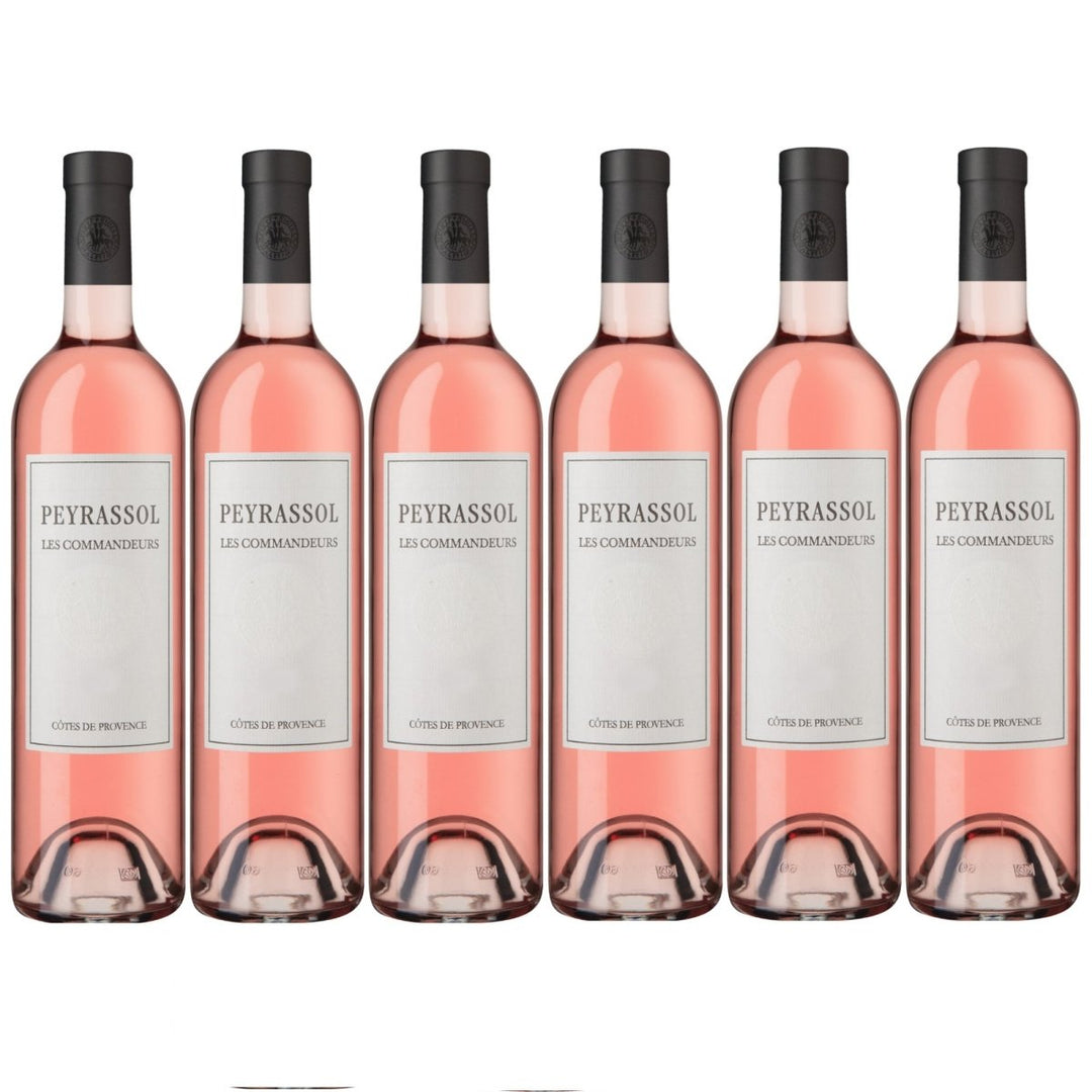 Peyrassol Les Commandeurs Roséwein Wein trocken Bio vegan Frankreich ( 6 x 0,75 l) - Versanel -