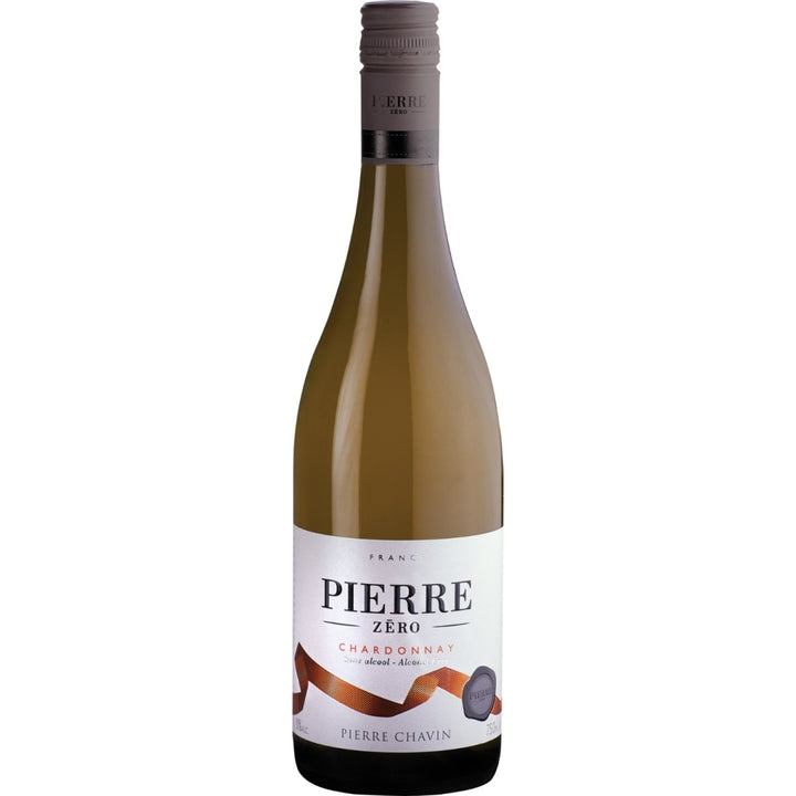 Pierre Chavin Pierre Zéro Chardonnay Weißwein alkoholfrei Wein trocken Frankreich (12 Flaschen) - Versanel -