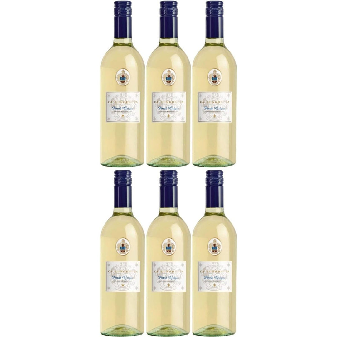 Pinot Grigio Ca Lunghetta IGT Weißwein Wein trocken Italien (6 x 1,0l) - Versanel -