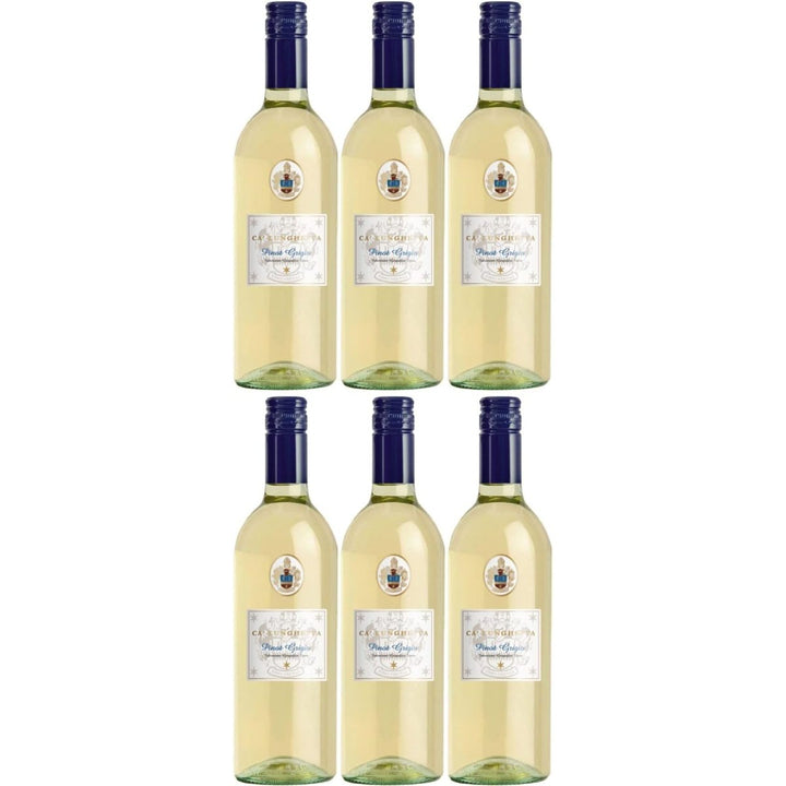 Pinot Grigio Ca Lunghetta IGT Weißwein Wein trocken Italien (6 x 1,0l) - Versanel -