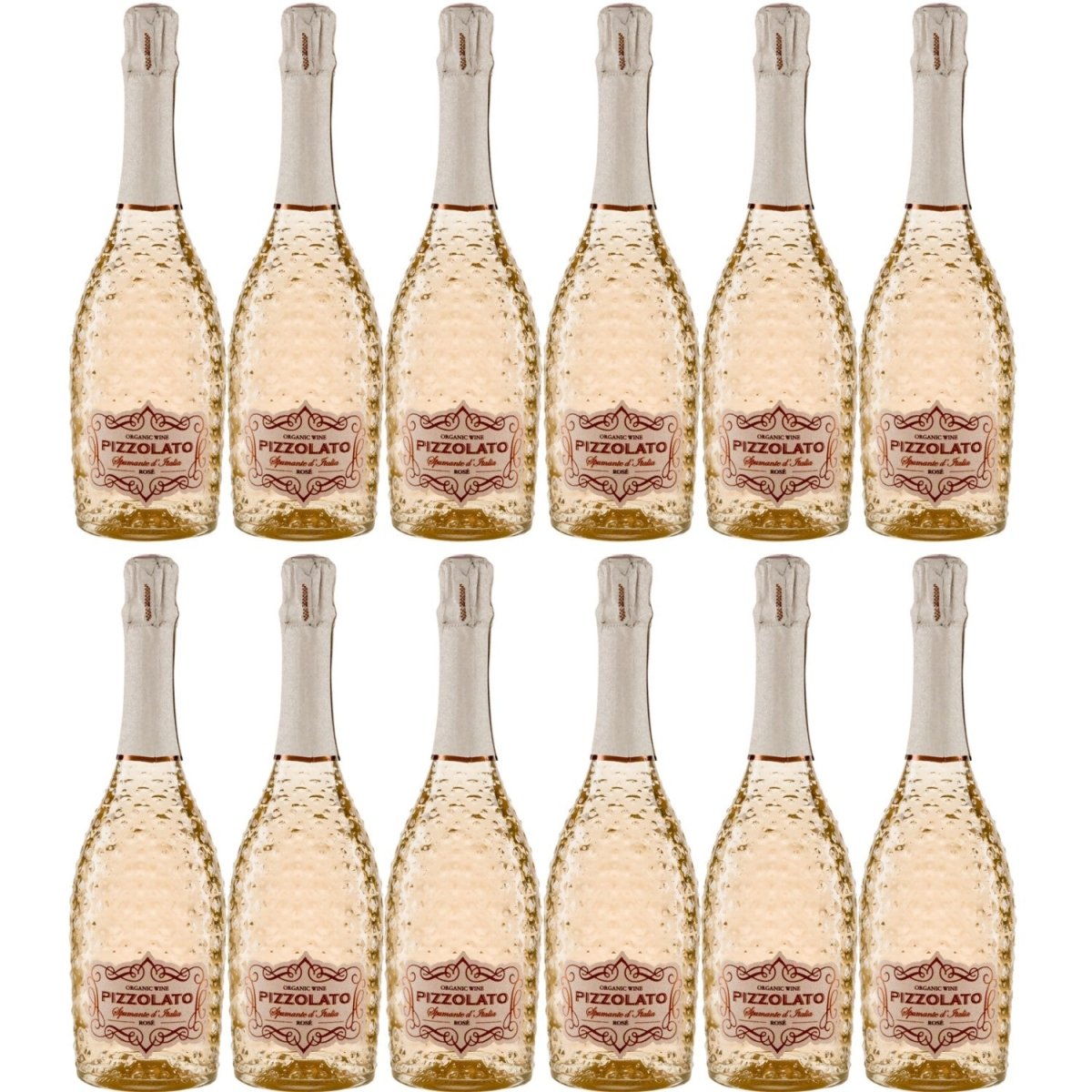 Pizzolato Rosé Spumante Extra Dry M-USE Schaumwein Italien (12 x 0.75l) - Versanel -