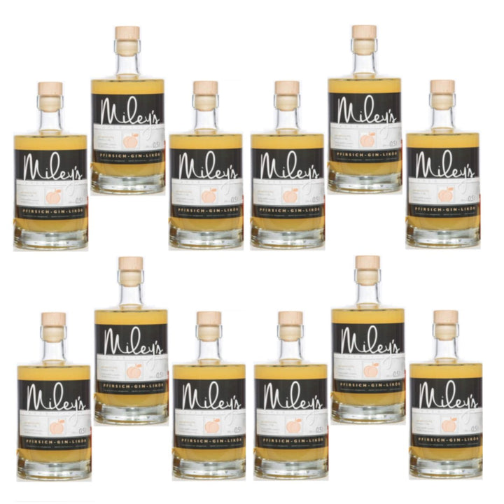 PlanBar Miley's Pfirsich-Gin-Likör (12 x 0,5l) - Versanel -